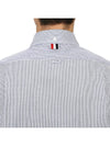 Men's Pincode Armband Short Sleeve Shirt Navy - THOM BROWNE - BALAAN 10