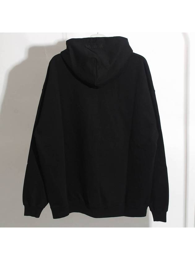 Chest Logo Hoodie Black - VETEMENTS - BALAAN 3