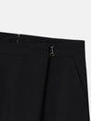 Multi-pleated flared skirt black - NOIRER FOR WOMEN - BALAAN 5