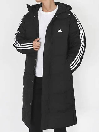 3 Stripe Long Down Padding Black - ADIDAS - BALAAN 2