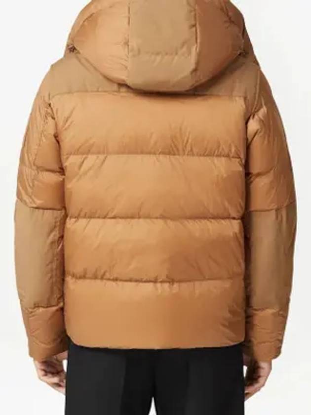 Detachable Sleeve Hooded Padding Beige - BURBERRY - BALAAN 4