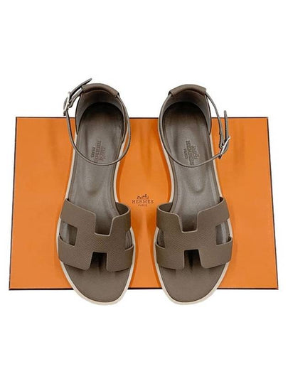 Santorini Sandals Etoupe - HERMES - BALAAN 2