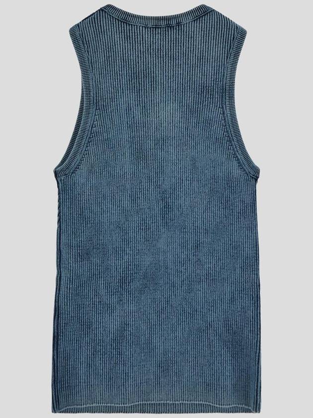 Women's Cut-Out Logo Sleeveless Blue - DIESEL - BALAAN 3