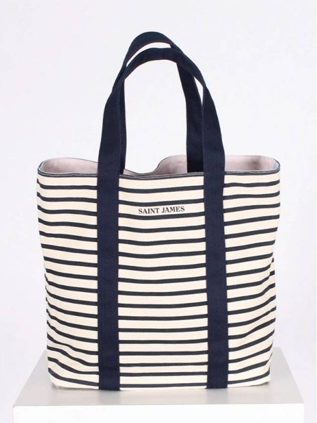 Cabas Reversible Striped Tote Bag for Women - SAINT JAMES - BALAAN 3