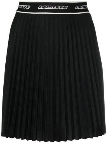 Logo waistband pleated skirt JF4342 - LACOSTE - BALAAN 1