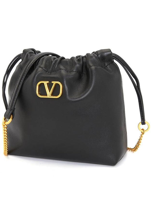 P0Z87VNL 0NO Women s Chain Bucket Bag - VALENTINO - BALAAN 2