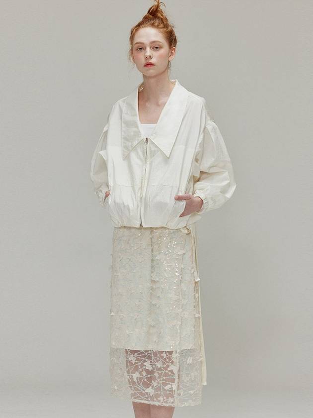 Shining collar nylon Jacket_Ivory - OPENING SUNSHINE - BALAAN 4