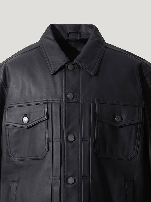 REEVES LEATHER TRUCKER JACKET - IRO - BALAAN 3