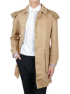 Mackintosh Snap Front Rain Parka Beige - THOM BROWNE - BALAAN 4