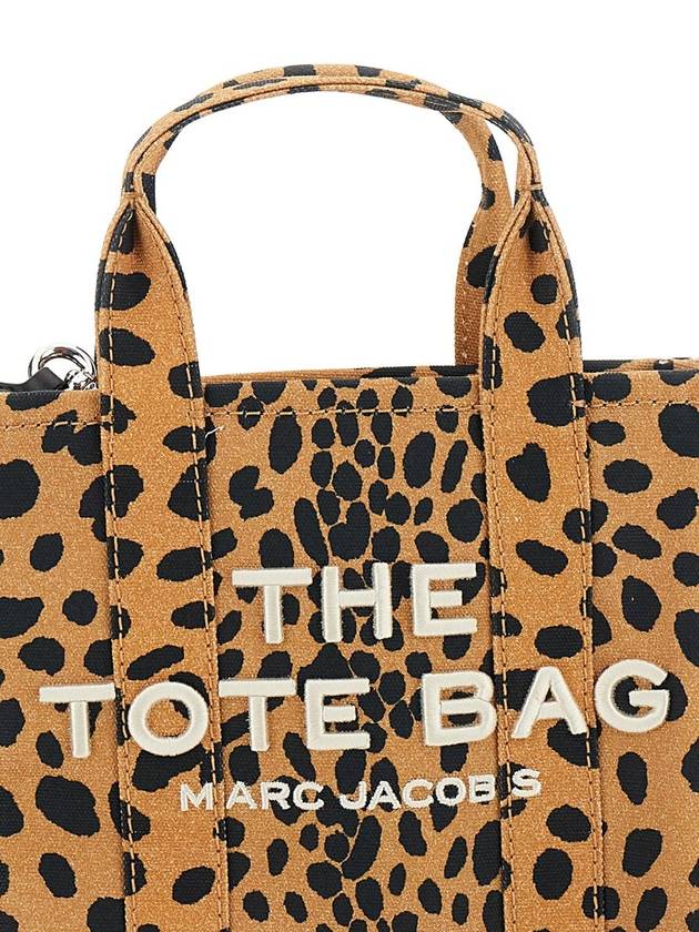 'The Small Tote Bag' Brown Handbag With  All-Over Leopard Print And Embroidered Logo In Cotton Woman - MARC JACOBS - BALAAN 3