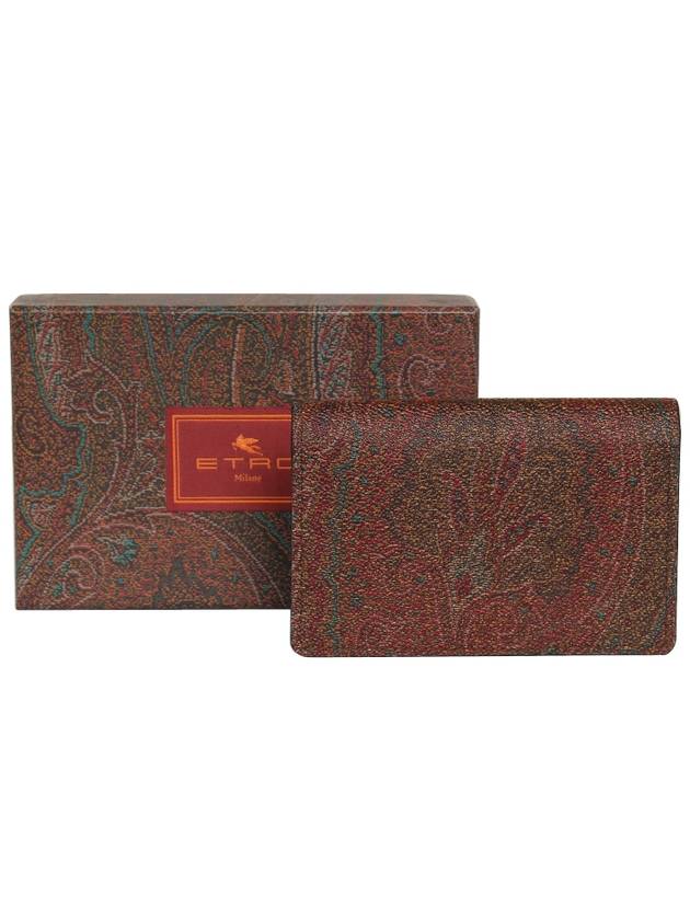 Paisley Card Wallet Brown - ETRO - BALAAN 6