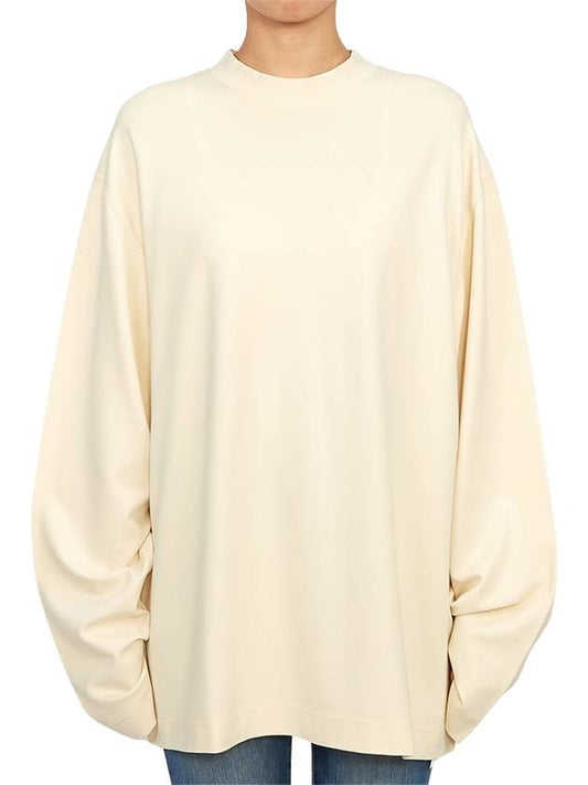 Crew Neck Long Sleeve Sweatshirt Chalk - LEMAIRE - BALAAN 2