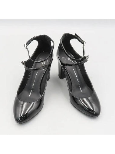 Black color patent leather high heel shoes 220MM - GIUSEPPE ZANOTTI - BALAAN 1