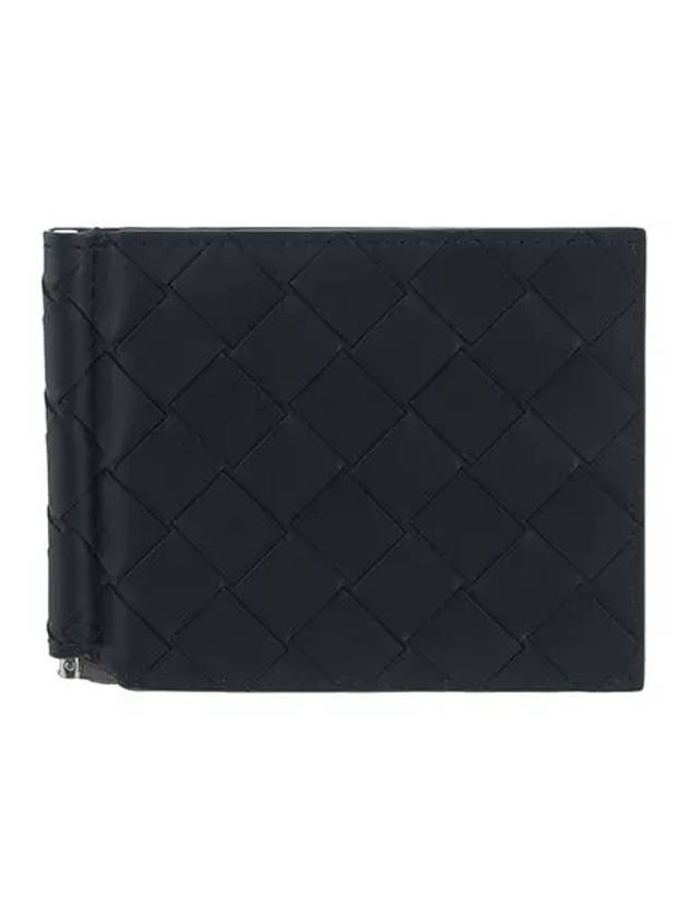 Intrecciato Bill Clip Card Wallet Navy - BOTTEGA VENETA - BALAAN 5