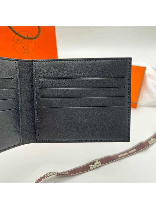 Citizen Twill Compact Card Wallet Black - HERMES - BALAAN 5