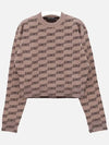 BB Icon Jacquard Knit Top Brown - BALENCIAGA - BALAAN 4