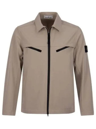 Light Soft Shell Shirt Jacket Dove Grey - STONE ISLAND - BALAAN 2