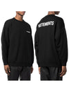 Small Logo Wool Knit Top Black - VETEMENTS - BALAAN 2