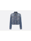 Cropped Stonewashed Cotton Denim Jacket Blue - DIOR - BALAAN 2