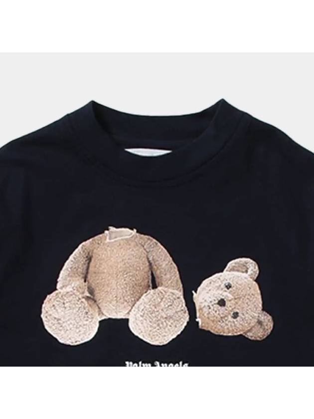 Kids Kill the Bear Printing Round Short Sleeve T Shirt Navy PBAA001S22JER001 4660 - PALM ANGELS - BALAAN 2