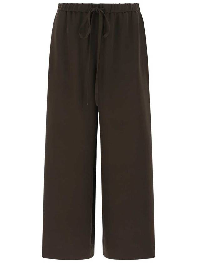 drawstring wide straight pants brown - VALENTINO - BALAAN 2