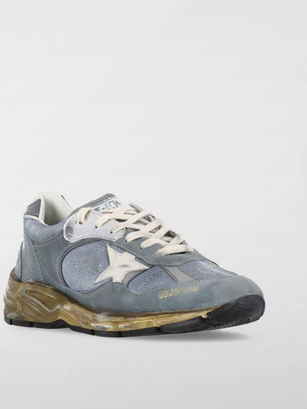 Dad Mesh Suede Low Top Sneakers Blue - GOLDEN GOOSE - BALAAN 3