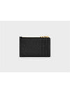 Women s Card Wallet Zipper Holder Triope Charm In Grain Calfskin 10M083FVO 38NO - CELINE - BALAAN 4