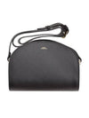 Demi Lune Half Moon Saffiano Cross Bag Black - A.P.C. - BALAAN 1