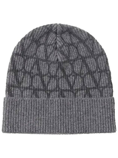 Valentino Garavani Monogram Beanie 5Y2HB02H MZNMJG - VALENTINO - BALAAN 1