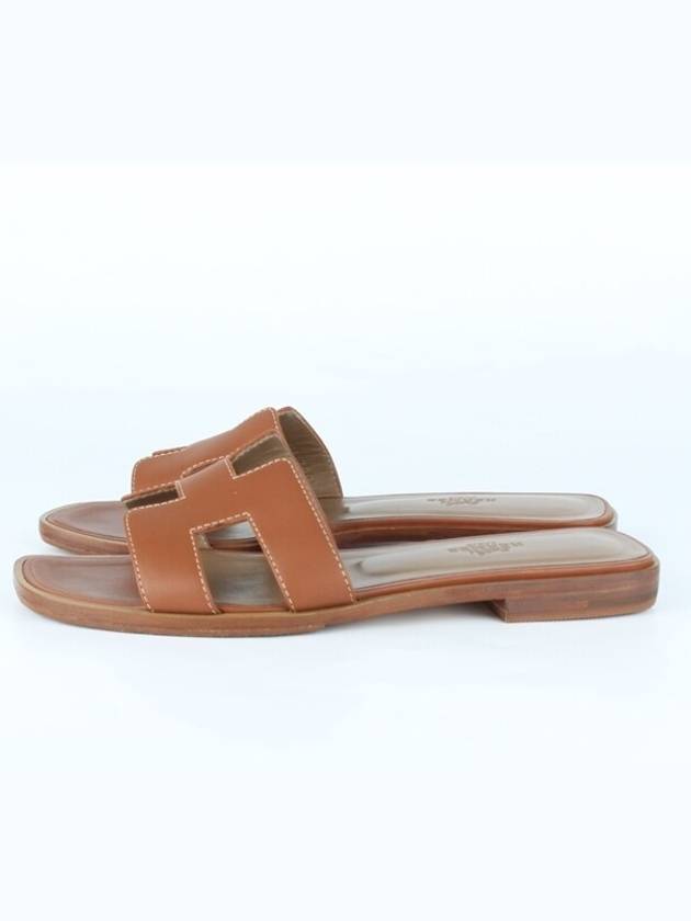 Oran slippers brown 37 240 - HERMES - BALAAN 5