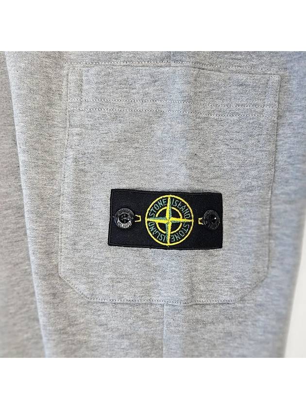 Kids Garment Dyed French Terry Track Pans Grey - STONE ISLAND - BALAAN 6