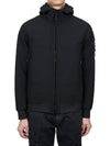 Technology Recycled Polyester Hooded Jacket Black - STONE ISLAND - BALAAN 2