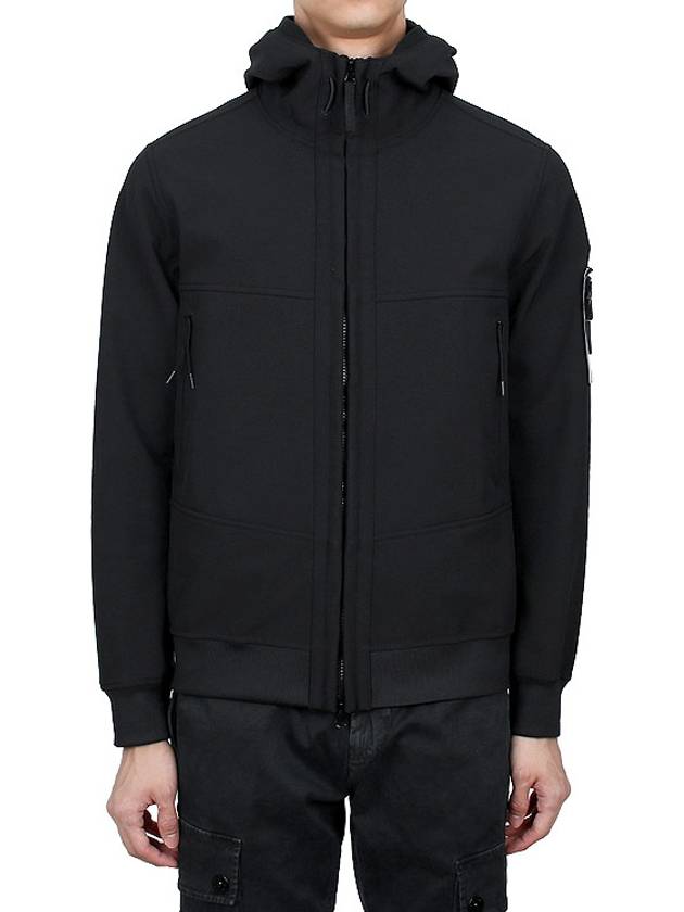 Technology Recycled Polyester Hooded Jacket Black - STONE ISLAND - BALAAN 3