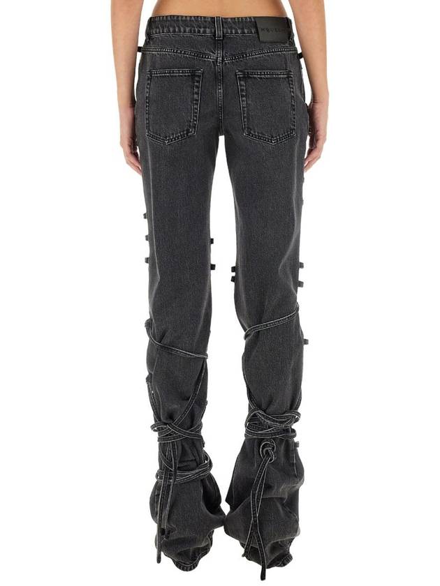 Alexander McQueen Jeans With Knotted Detail - ALEXANDER MCQUEEN - BALAAN 3