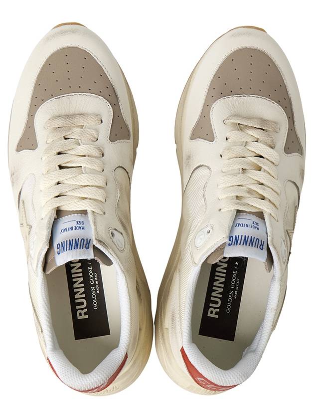 Running Sole Leather Low Top Sneakers White - GOLDEN GOOSE - BALAAN 3