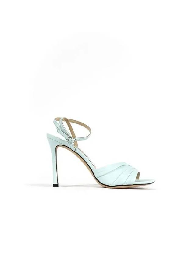 BASIL leather sandal heels 95 ZSA POWDER BLUE - JIMMY CHOO - BALAAN 1