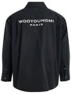 Men's Back Logo Cotton Long Sleeve Shirt Black - WOOYOUNGMI - BALAAN 2