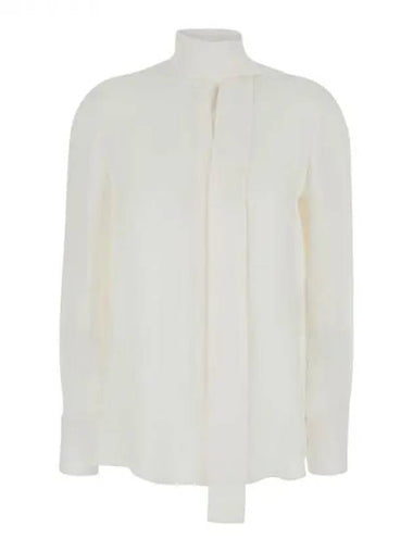 Scarf detail silk shirt 270478 - VALENTINO - BALAAN 1