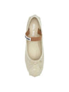 Ballerina Flats 5F794DFDX05JHR F0304 White - MIU MIU - BALAAN 4