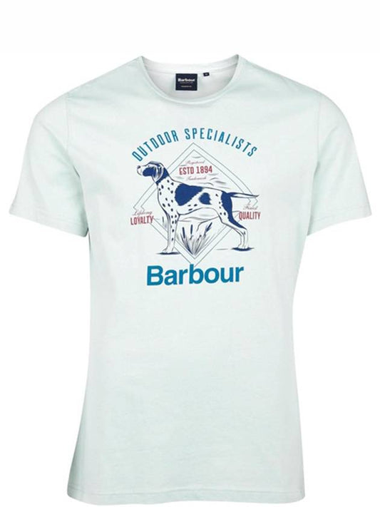 MTS0823AQ31 Royal Logo Dog Printing Short Sleeve T-Shirt Surf Safari Men's T-Shirt TR - BARBOUR - BALAAN 1