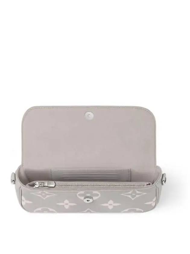 Chain Ivy Monogram Long Wallet Grey - LOUIS VUITTON - BALAAN 4