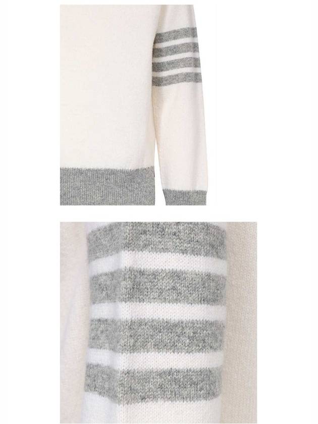 Wool 4 Bar Pullover Knit Top Beige - THOM BROWNE - BALAAN 7