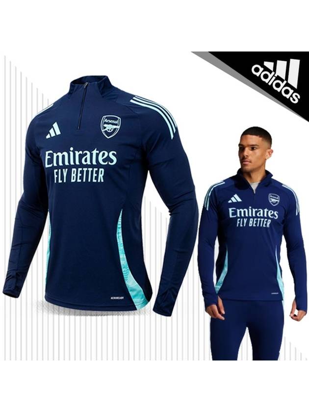 Arsenal Training Long Sleeve T-Shirt Navy - ADIDAS - BALAAN 1