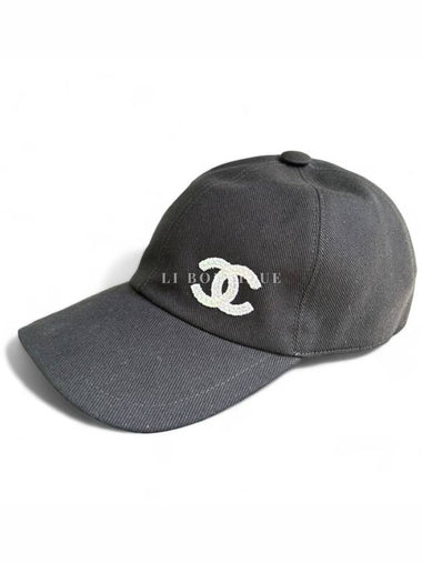 24 CC Logo Hat Ball Cap Black Unisex AA9865 - CHANEL - BALAAN 1