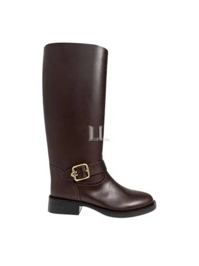 Madeline Long Boots Maple Brown - COACH - BALAAN 2