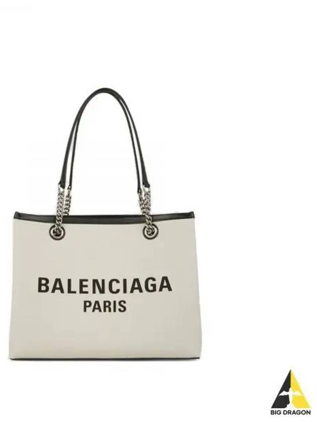 Duty Free Canvas Tote Bag White - BALENCIAGA - BALAAN 2