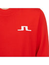 Golf Gus Crew Neck Knit Top Fiery Red - J.LINDEBERG - BALAAN 9