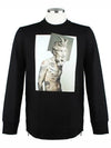 Men's Tattoo Plaster Statue Sweatshirt Black - NEIL BARRETT - BALAAN 2