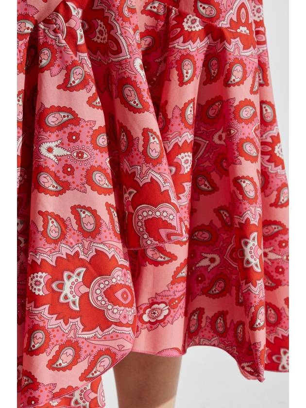 Etro Cotton Skirt With Decorative Pattern, Women's, Red - ETRO - BALAAN 5