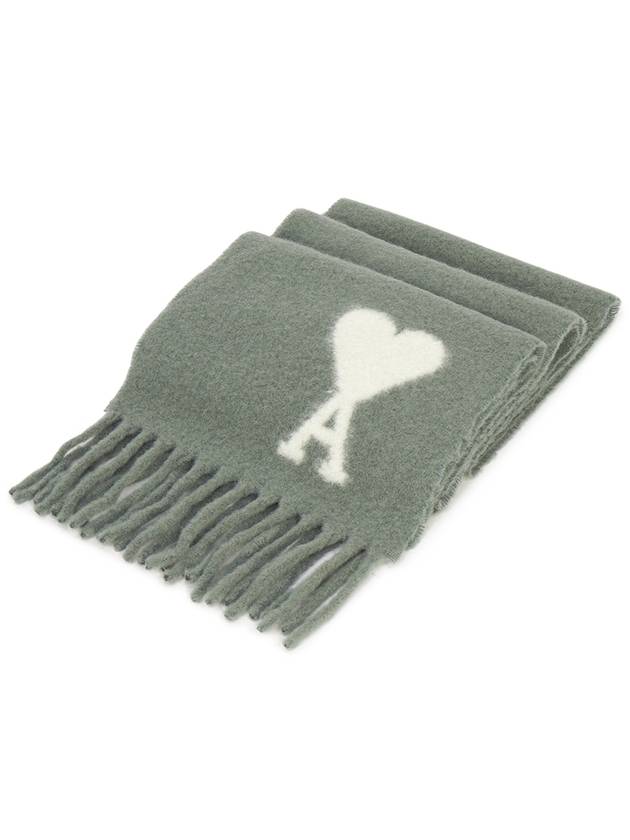 De Coeur Jacquard Muffler Antique Clay - AMI - BALAAN 3